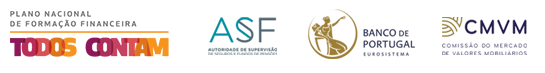 Logótipos do PNFF e da ASF, Banco de Portugal e CMVM